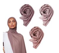 Voile Chic Hijab Schal für Damen, hochwertiges Chiffon, Kopftuch, rutschfest, Mehrfarbig, Standard