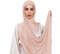 Voile Chic Vorgenähter Instant-Hijab-Kopftuch aus Premium-Jersey - Vanille