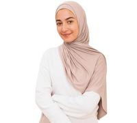Voile Chic Vorgenähter Instant-Hijab-Kopftuch aus Premium-Jersey - Vanille