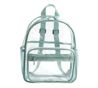 Voir à Travers Le Sac à Dos Bookbag - Sac à Dos Transparent aus PVC | Modell Schwarz, Grün oder Roses Avec Bretelles Renforcées, Parfait für Etudianten, Voyages und Aktivitäten in Plein Air