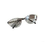 Volakebeing Damen Cat Eye Sonnenbrille UV400 Metallrahmen für retro für y2k | UV400 Filter blockiert schädliche Strahlung, sicher für Autofahren und Outdoor-Aktivitäten im Sommer