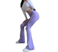 Volakebeing Damen High Waist Leggings für Flare Hose Elastisch Blickdicht | Hoher für bund formt die Taille, elastisches Material für maximale Bewegungsfreiheit beim Sport