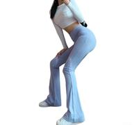 Volakebeing Damen High Waist Leggings für Flare Hose Elastisch Blickdicht | Hoher für bund formt die Taille, elastisches Material für maximale Bewegungsfreiheit beim Sport