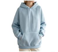 Volakebeing Damen Hoodie Kapuzenpullover Langarm Lose Passform Winter | Lose Passform, moderate Elastizität, bequem für alle Körpertypen, ideal für Layering