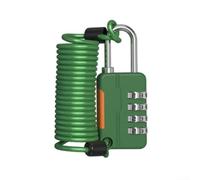 Volakebeing Gepäck-Kombinationsschloss mit Drahtseil, kleines Anti-Diebstahl-Passwortschloss für Fitness-Studio-Schrank oder Reisen, kompaktes Metalldesign (grün)
