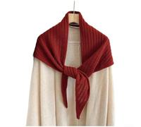 Volakebeing Gestricktes Dreieckstuch für Damen, warmer Schal als Halswärmer | Soft Breathable Knit, 110cm Length, für versatile Wrap For Office Or Evening, Cozy Neck Insulation