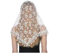 Volakebeing Weicher Polyester Dreieckstuch Damen Spitze Fashion Schal | Zartes Spitzendesign, weiches Polyestergewebe, elegante für optik für jeden Anlass