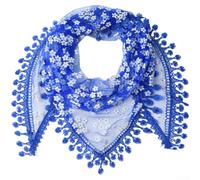 Volakebeing Weicher Polyester Dreieckstuch Damen Spitze Fashion Schal | Zartes Spitzendesign, weiches Polyestergewebe, elegante für optik für jeden Anlass