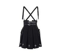 volantrock schwarz,Black Skirt stilpunk,Black asymmetrische Short Skirt,Oberteil Faltenrock,Oberteil Plisseerock,bänder Rock,bänderrock,Schnittmuster Faltenrock,rüschenrock Damen,