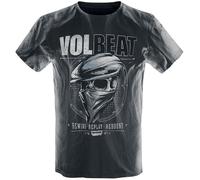 Volbeat Bandana Skull T-Shirt hellgrau schwarz in L