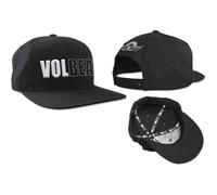 Volbeat Baseball Cap 3D Band Logo Nue offiziell Schwarz Snapback