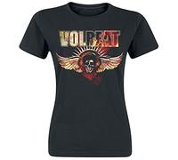 Volbeat Burning Skullwing T-Shirt schwarz in XL