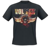 Volbeat Burning Skullwing Männer T-Shirt schwarz M 100% Baumwolle Band-Merch, Bands, Nachhaltigkeit