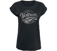 Volbeat Eagle Frauen T-Shirt schwarz S 100% Baumwolle Band-Merch, Bands
