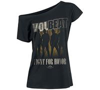 Volbeat Fight for Honor Frauen T-Shirt schwarz S 100% Baumwolle Band-Merch, Bands