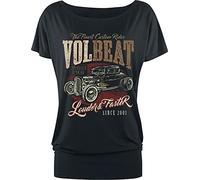Volbeat Louder And Faster Damen-T-Shirt - schwarz - Offizielles Merchandise XXL