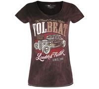 Volbeat Louder And Faster T-Shirt dunkelrot in M
