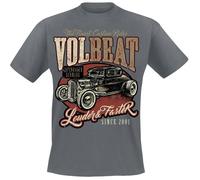 Volbeat Louder and Faster Männer T-Shirt grau XL 100% Baumwolle Band-Merch, Bands, Nachhaltigkeit