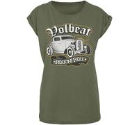 Volbeat Rock'N'Roll Damen-T-Shirt - oliv - Offizielles Merchandise XXL