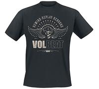 Volbeat Skullwing - Rewind, Replay, Rebound Männer T-Shirt schwarz XL 100% Baumwolle Band-Merch, Bands