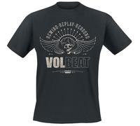 Volbeat Skullwing - Rewind, Replay, Rebound T-Shirt schwarz in L