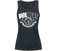 Volbeat Skullwing Ribbon Top schwarz in XL