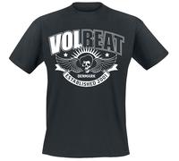 Volbeat Skullwing Ribbon T-Shirt schwarz in M