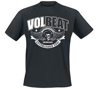 Volbeat Skullwing Ribbon Männer T-Shirt schwarz XXL 100% Baumwolle Band-Merch, Bands, Nachhaltigkeit