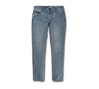 Volcom 2 x 4 Tapered Hose, Herren, Schwarz auf Schwarz, 26