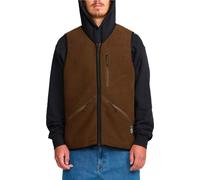 Volcom - ärmelloses Fleece mit Reißverschluss - Snowdrift Vest Brown für Herren - Größe M - Braun Braun M