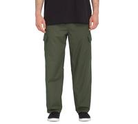 Volcom - Billow Tapered Elastic Waist Cargo Squadron Green - Hose - Grün - XL - 99% Baumwolle, 1% Elastan Grün XL