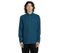 Volcom Herren Flanellhemd Caden Plaid Langarm, Cosmic Blue (blau), Mittel