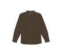 Volcom Caden Solid Langarmhemd für Herren mit Knopfleiste, Wren, Mittel
