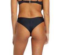 Volcom Cheekini Bikini-Unterteil für Damen, nahtlos, Bikini-Höschen, Schwarz S125, S