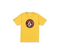 Volcom Crisp Stone Herren-T-Shirt, kurzärmelig, Samengelb, Mittel