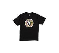 Volcom Crisp Stone Herren-T-Shirt, kurzärmelig, Schwarz S125, Mittel
