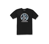 Volcom Crisp Stone Herren-T-Shirt, kurzärmelig, Schwarz, XX-Large
