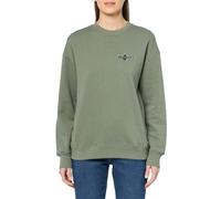 Volcom Damen Essential Crew Fleece Snowboard Winter Sweatshirt, Lichen Green S5, M