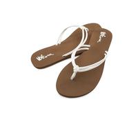 Volcom Damen Forever and Ever Flip Flop Sandale, Weiß - Neu, 37 EU