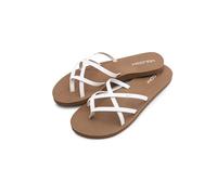 Volcom Damen New School Flip Flop Sandalen, Farbe: Weiß, 5