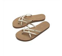 Volcom Damen New School Sandalen - Criss Cross Strap Flip Flops mit Komfortschaum-Fußbett, New Glow, 11