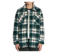 Volcom Damen Silent Sherpa Jacke Dark Pine : L