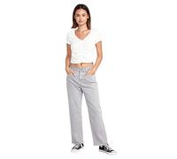 Volcom Damen Stone Step High Rise Denim Jeans Hose, Mondstrahl, 28