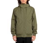 Volcom - Dicke Jacke mit Kapuze - Hernan 10K Jacket Wintermoss für Herren - Größe S - Grün Grün S