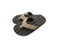 Volcom Herren Recliner Sandal Flip Flop, Khaki neu, 41 EU
