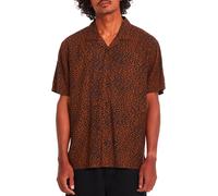 Volcom - Freizeithemd - Herren - Utopias Print SS Shirt Brown Horn - Utopias Print SS Shirt Brown Horn für Herren - Größe M - Braun Braun M