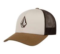 Volcom Full Stone Cheese Tricolour Cap Basecap Baseballcap Truckercap Meshcap Damen/Herren/Snapback - Snapback, mit Schirm, Schirm Frühling-Sommer Sommer - One Size beige-braun