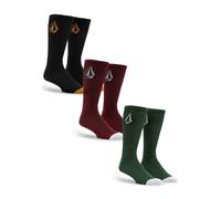 Volcom - Full Stone Mix Pack Of 3 - Socken - Mehrfarbig - Onesize - 78% Baumwolle, 17% Polyester, 5% Elastan Mehrfarbig Onesize