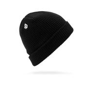 Volcom Full Stone Strickmütze Beanie Umschlagmütze Wintermütze (One Size - schwarz), D5832101, 55-60