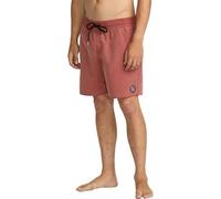 Volcom Herren Standard 17-inch Elastic Waist Surf Swim Trunks Badehose, Mahagoni, Medium